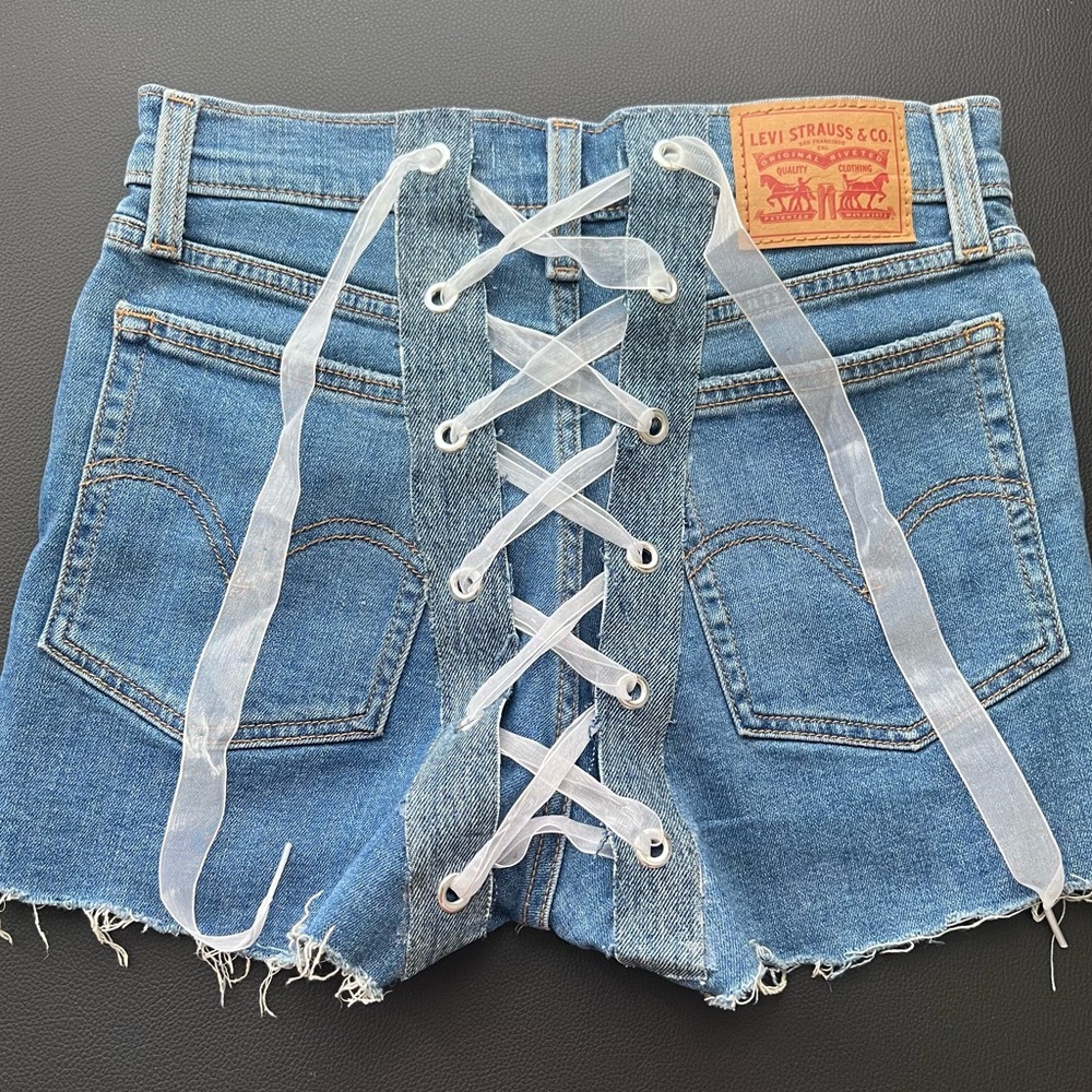 Hand Made Lace Up Shorts